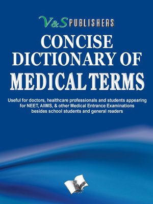 cover image of Concise Dictionary Of Medical Terms